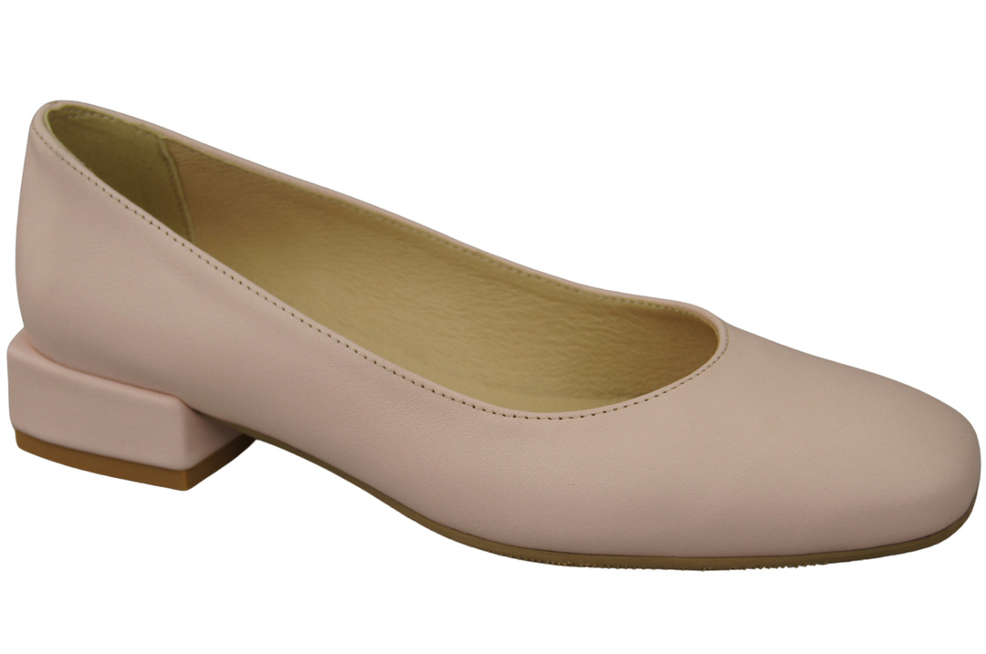 Comfortable Women's Shoes Flat Pumps, Natural Leather 204 ElitaBut