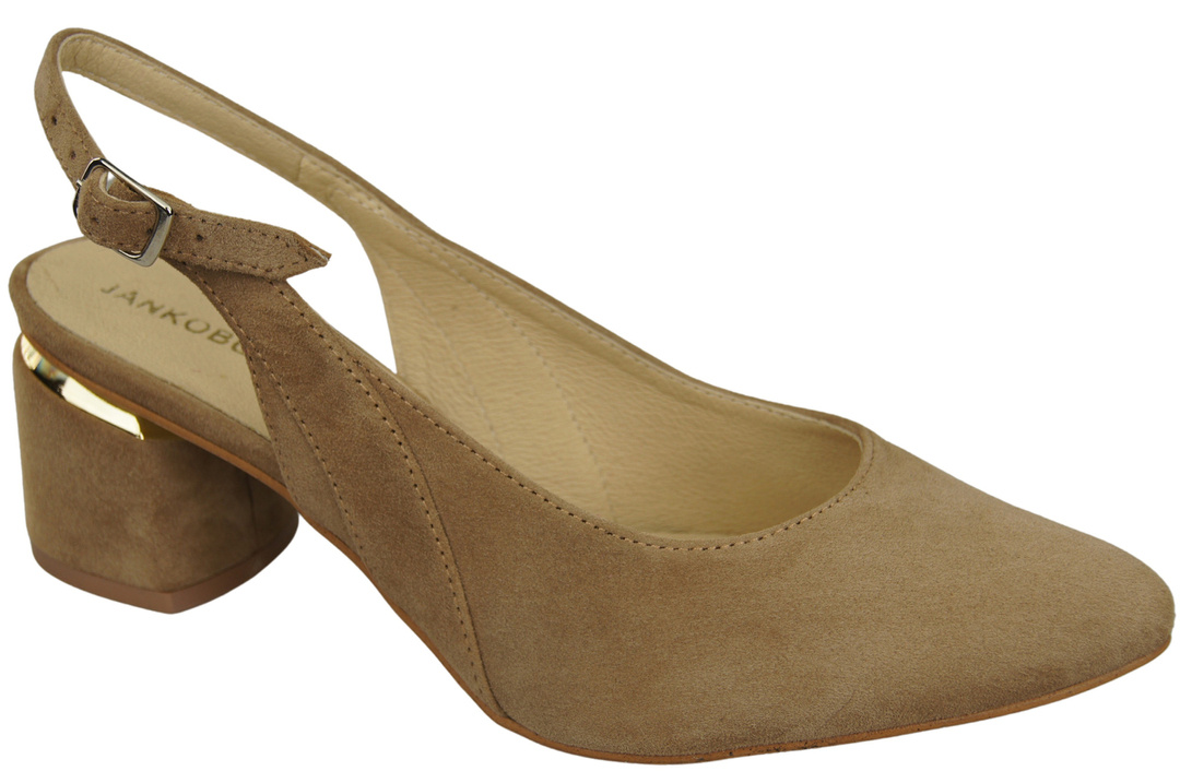 Women's Sandals in Natural Suede Leather - Elegance and Comfort 196 Z ElitaBut