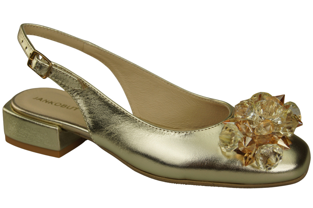 Women's Shoes Sandals with Crystals Natural Leather 215 ElitaBut