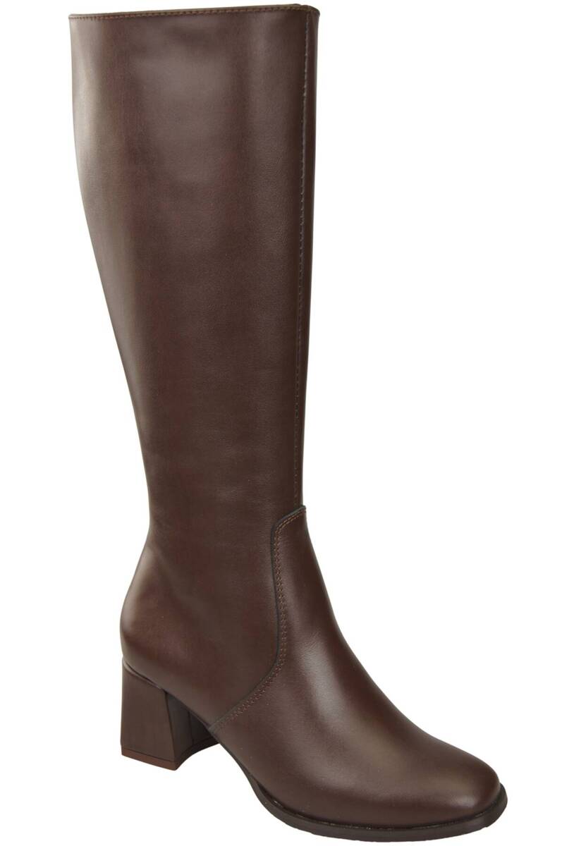 Bequeme Damenstiefel mit niedrigem Absatz Naturleder 212 ElitaBut