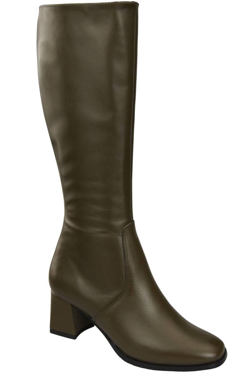 Bequeme Damenstiefel mit niedrigem Absatz Naturleder 212 ElitaBut