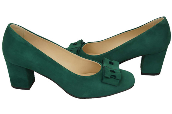 Women's shoes Pumps Natural leather suede 163 ElitaBut