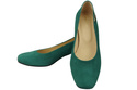 Wygodne Obuwie Damskie Czółenka Malachitowe Skóra naturalna Zamszowej 172 Z ElitaBut