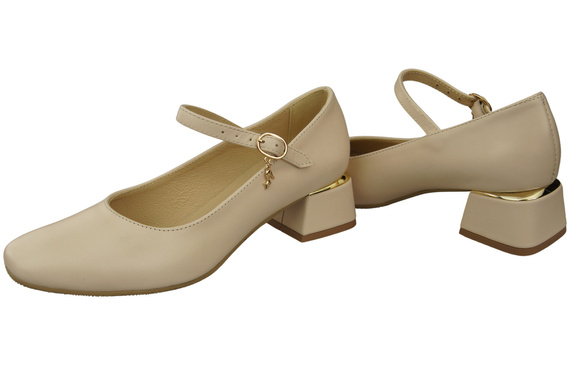 Women's shoes Pumps with a strap, natural leather 202 ElitaBut