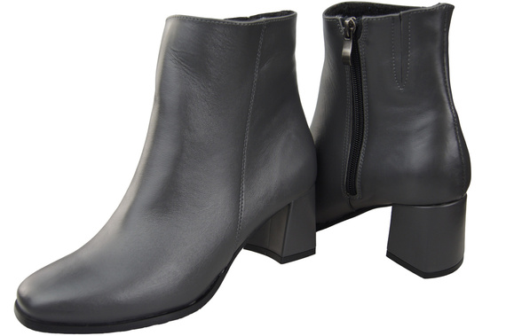 Women's Black Winter Ankle Boots Genuine Leather 214 From ElitaBut