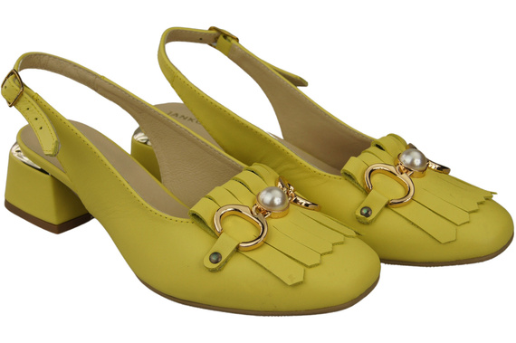 Women's Shoes Sandals Decorated with Fringes Natural Leather 208 ElitaBut