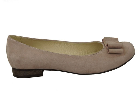 Women's Shoes Ballerinas natural leather Suede 126 ElitaBut