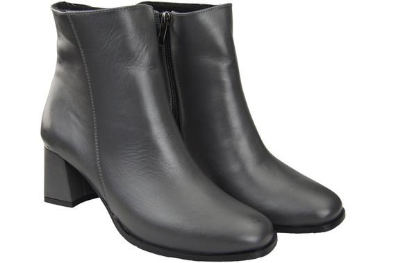 Women's Black Winter Ankle Boots Genuine Leather 214 From ElitaBut