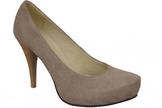 Women's shoes Pumps Natural leather Suede 644 ElitaBut