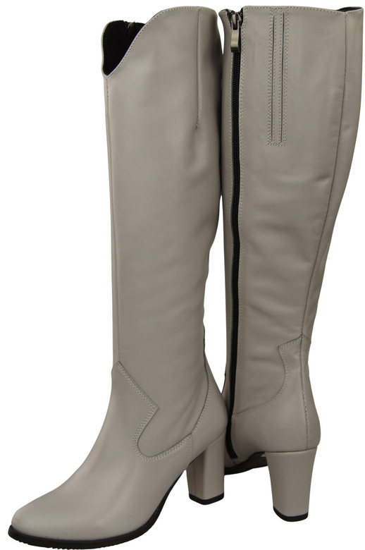 Stylish Footwear Women's Boots On A Heel Natural Leather 211 ElitaBut