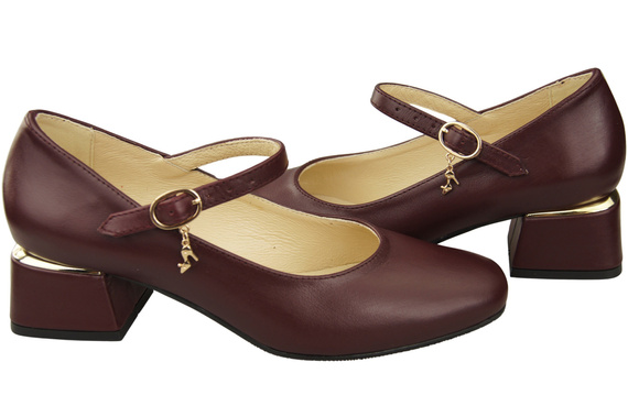 Women's shoes Pumps with a strap, natural leather 202 ElitaBut