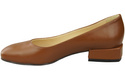 Comfortable Women's Shoes Flat Pumps, Natural Leather 204 ElitaBut