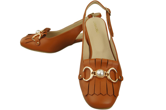 Women's Shoes Sandals Decorated with Fringes Natural Leather 208 ElitaBut