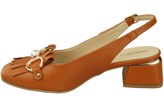 Women's Shoes Sandals Decorated with Fringes Natural Leather 208 ElitaBut