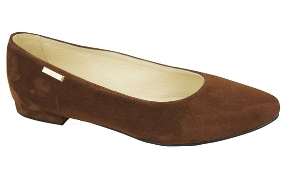 Women's shoes Ballerinas natural leather Suede 131 ElitaBut