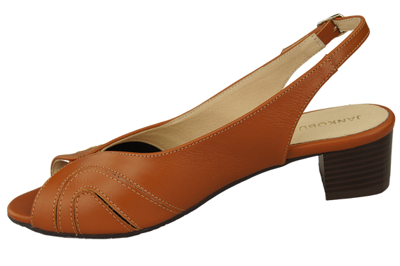 Obuwie Damskie Sandały skóra naturalna Rude 991 ElitaBut