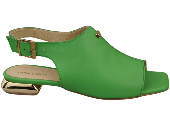 Comfortable Women's Shoes Sandals Flat Gold Heel Natural Leather 207 ElitaBut