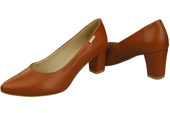 Classic Smooth Pumps Shoes Women's Black Natural Leather 213 ElitaBut