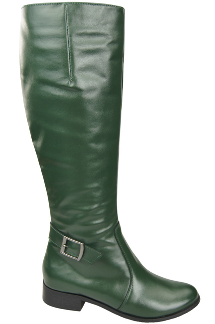 Women’s  leather boots, lined officer boots, flat 225 ElitaBut