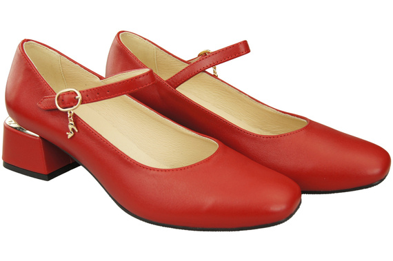 Women's shoes Pumps with a strap, natural leather 202 ElitaBut