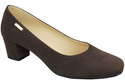 Wygodne Obuwie Damskie Czółenka Czekoladowe Skóra naturalna Zamszowej 172 Z ElitaBut