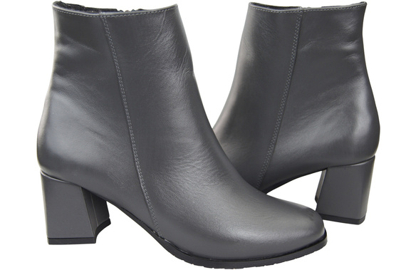 Women's Black Winter Ankle Boots Genuine Leather 214 From ElitaBut