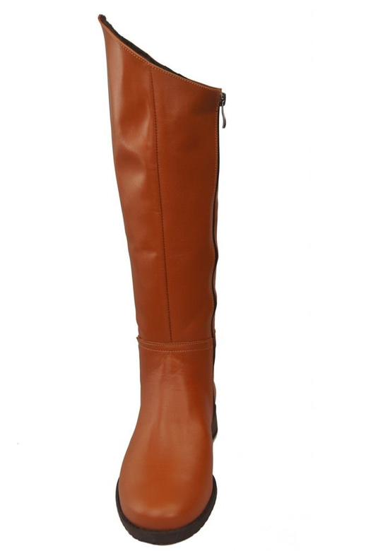 Obuwie Kozaki Damskie Oficerki skóra naturalna 124 Rude ElitaBut