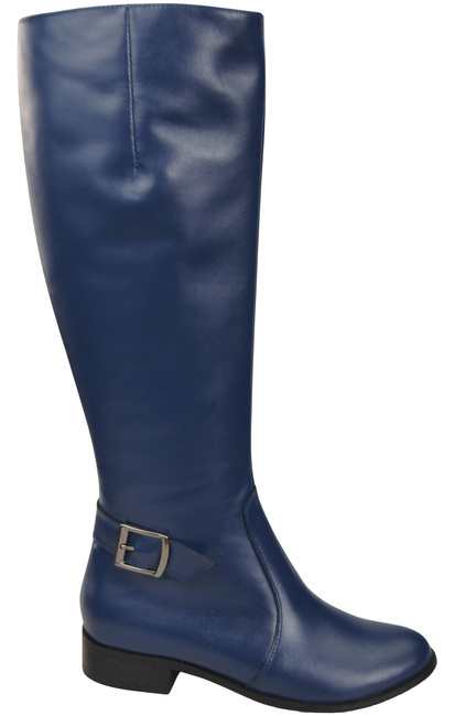 Women’s  leather boots, lined officer boots, flat 225 ElitaBut