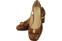 Shoes Women's pumps in Natural Leather with Decorative Heel 199 ElitaBut