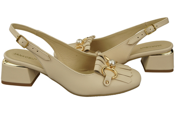 Women's Shoes Sandals Decorated with Fringes Natural Leather 208 ElitaBut