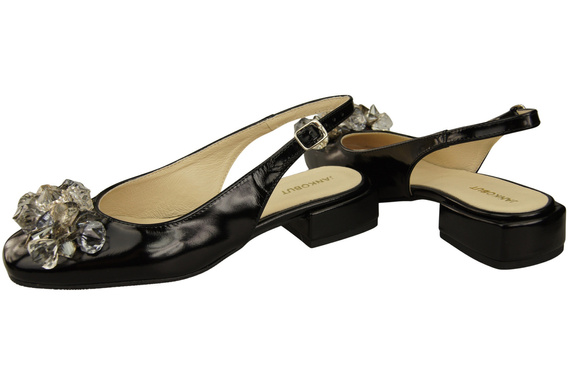 Women's Shoes Sandals with Crystals Natural Leather 215 ElitaBut