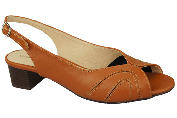 Obuwie Damskie Sandały skóra naturalna Rude 991 ElitaBut